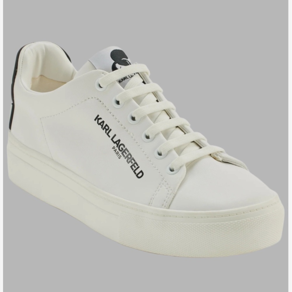 Karl Lagerfeld White Sneakers with Iconic Design